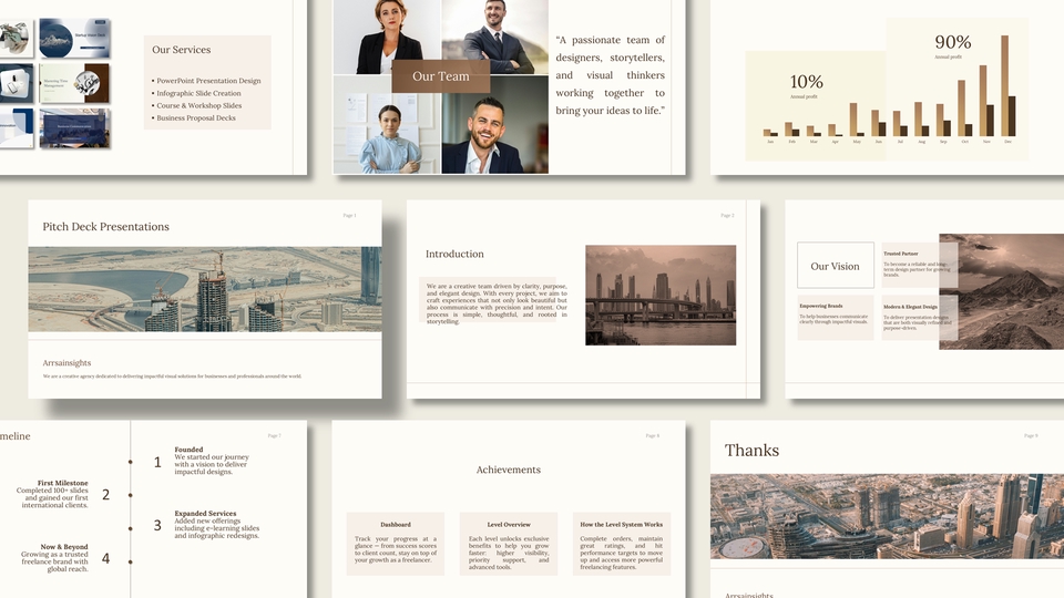 Jasa desain presentasi powerpoint profesional, desain slide presentasi modern, pembuatan ppt skripsi, harga desain powerpoint murah.