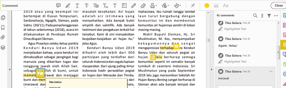 Proofreading - Jasa Proofreading dan Edit/Sunting Naskah (Bahasa Indonesia) - 2