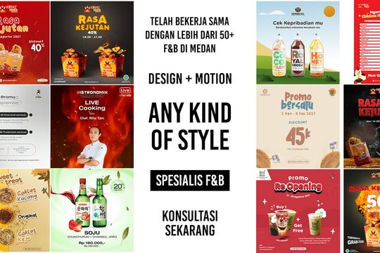 MOTION GRAPHIC SOSIAL MEDIA (1 HARI JADI) SPESIALIS F&B