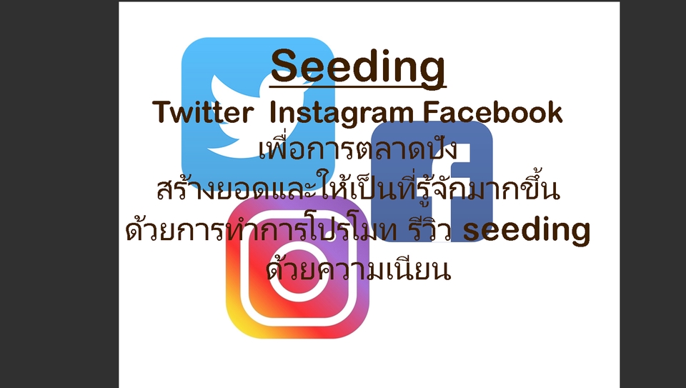 เขียนรีวิว - ปั่นเทรนทวิตเตอร์ ,Seeding Twitter ,Tiktok , Instagram และ Facebook มากกว่า 100 Account - 2
