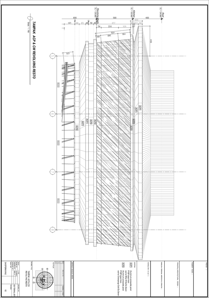 CAD Drawing - Jasa Pembuatan Gambar Kerja (Shop drawing) & As-built Drawing 2D Pekerjaan ACP & Curtain Wall - 4