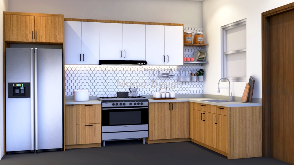 3D & Perspektif - Desain Interior Rumah, Apartemen, dan Kitchen Set - 10