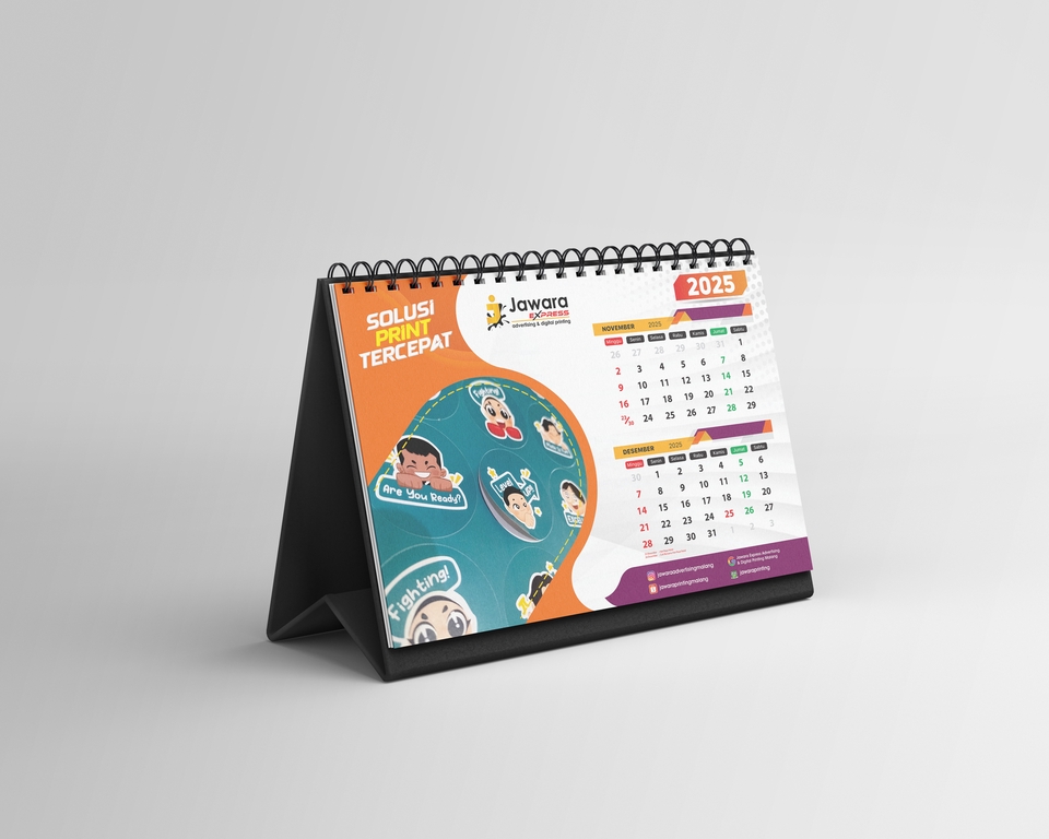 Desain Kalender Meja 2023 dengan tema anak-anak, jasa desain kalender unik dan keren