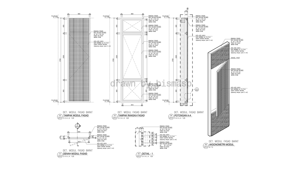 CAD Drawing - Gambar Kerja/DED/Cad Drawing Arsitektural - 15