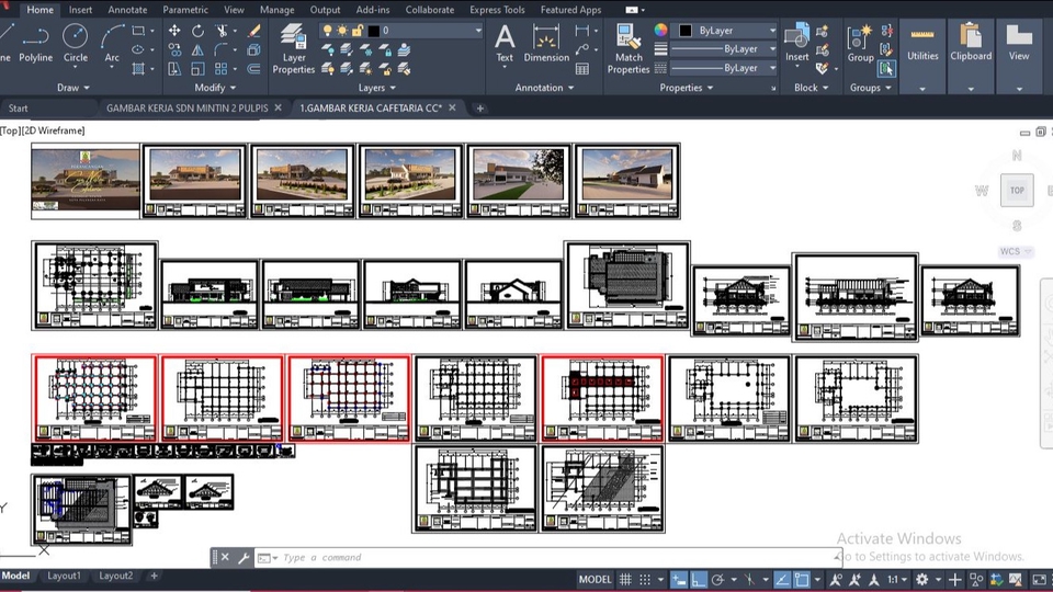 CAD Drawing - GAMBAR KERJA 2D AUTOCAD - 1