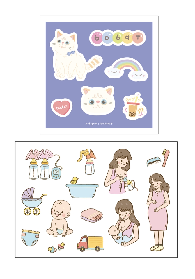 วาดภาพประกอบ - รับออกแบบคาแรคเตอร์น่ารักๆ หรือ ภาพประกอบ/ หนังสือเด็ก - 21