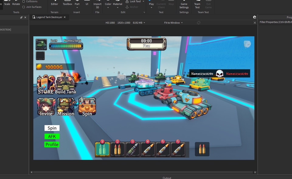 รับสร้างเกมมือถือแนว Tank เกมส์ออนไลน์ 3D ภาพสวย จ้างทำเกม