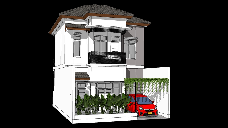 JASA GAMBAR KERJA 3D LAYOUT SKETCHUP