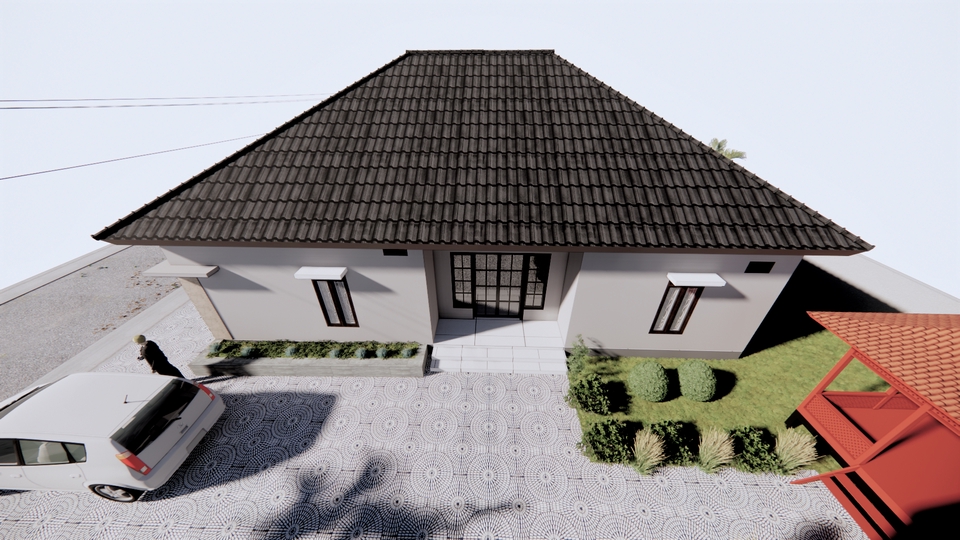 CAD Drawing - Rumah tinggal minimalist modern - 9