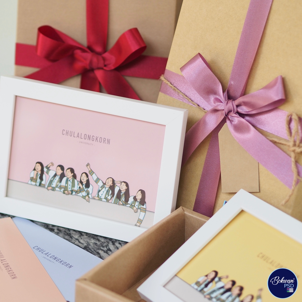 รับวาดแฟนอาร์ตการ์ตูน เกาหลี ชื่อวง Chulalongkorn ในสไตล์การ์ตูนน่ารัก