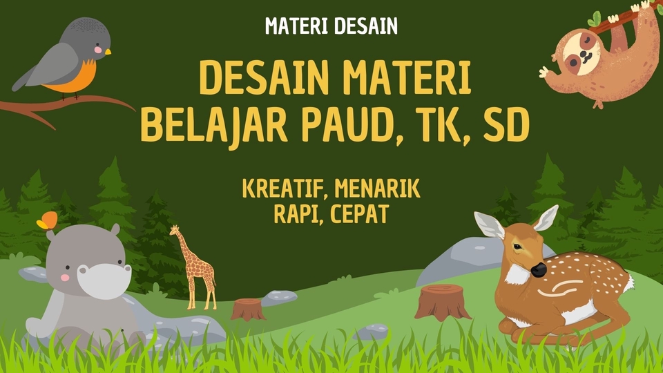 Banner Online - Desain materi belajar PAUD, TK, SD dengan kreatif dan menarik - 1