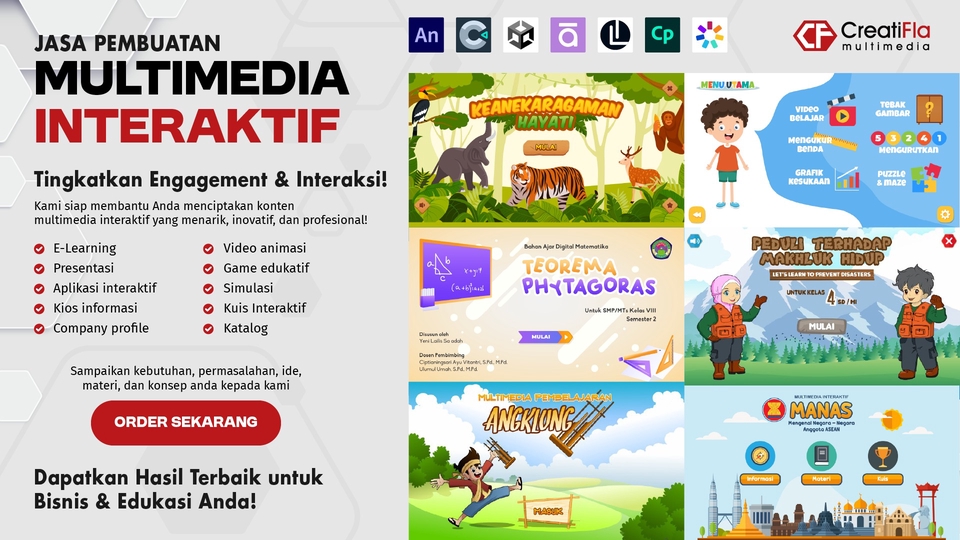 Jasa Pembuatan Software dan Program Dekstop - Jasa Pembuatan Multimedia Interaktif untuk Edukasi dan Bisnis