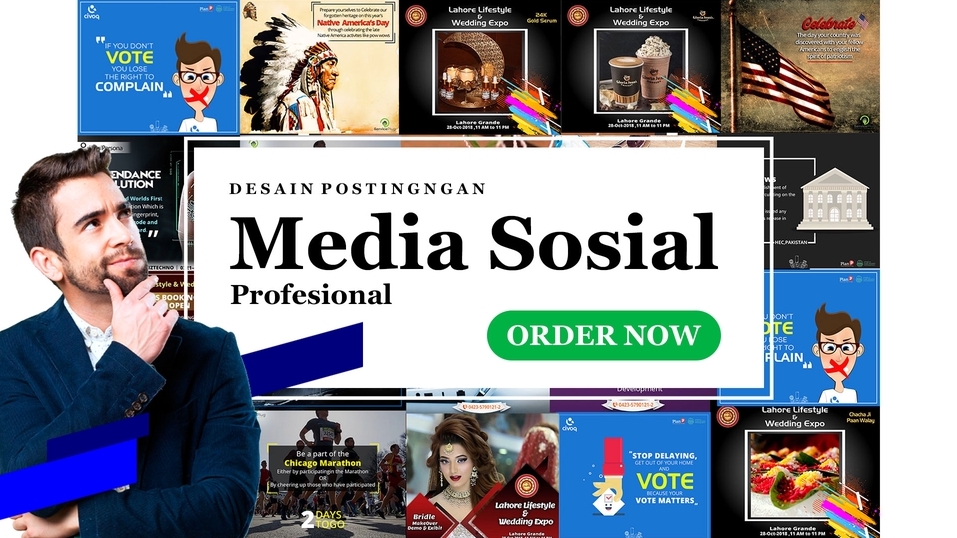Banner Online - Jasa Pembuatan Desain Postingngan Untuk Social Media - Desain Feed dan Story Instagram PAKET HEMAT!! - 1