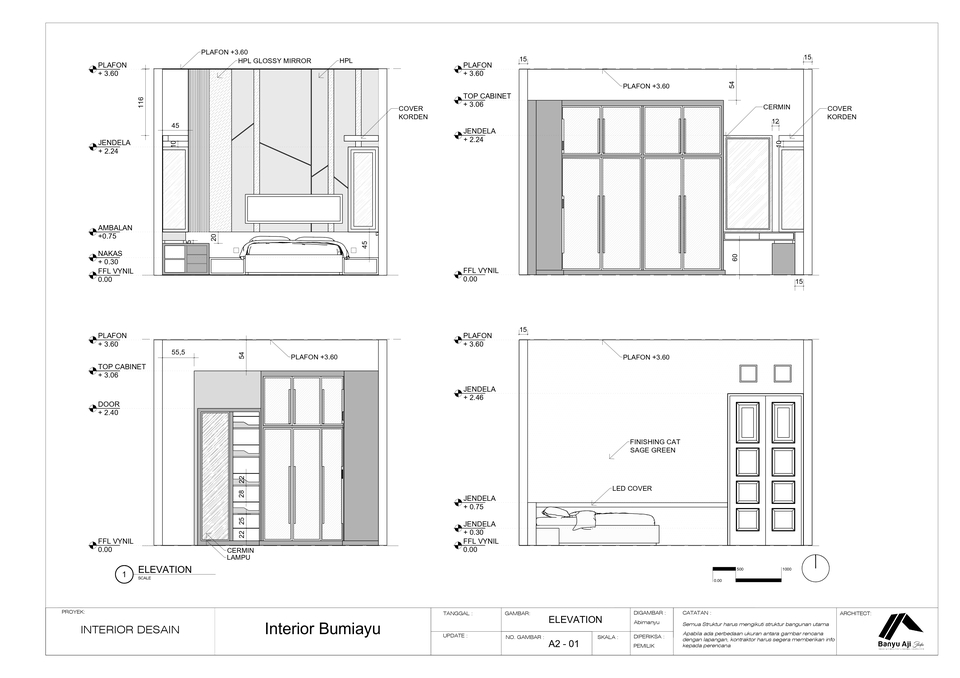 CAD Drawing - Interior dan Furnitur Drafting - 5