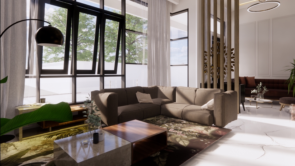 3D & Perspektif - Desain Interior 3D + Rendering dan Animasi - 1