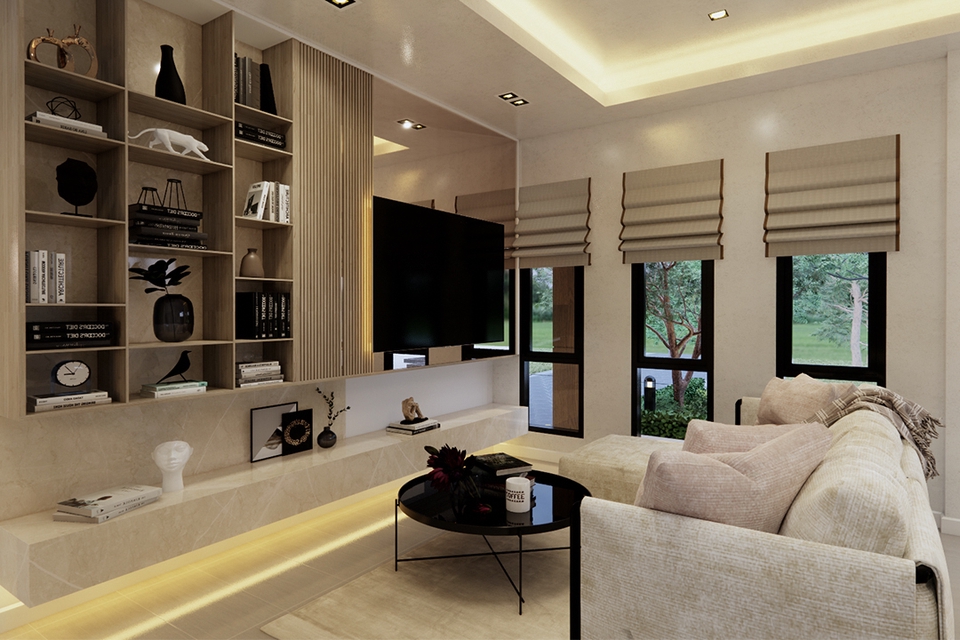 3D Perspective - รับทำภาพ 3มิติ ออกแบบตกแต่งภายใน ภายนอก ด้วยโปรแกรม Sketch up Enscape - 9