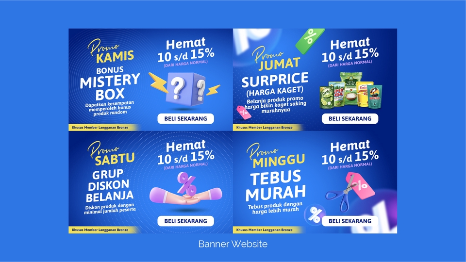 Banner Online - Desain Banner Website, Banner Online, Banner Lapak, Banner Iklan, Feed Instagram, Background Website - 16