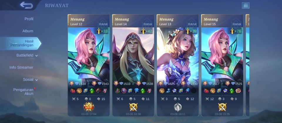 Gaming - JOKI MOBILE LEGENDS BANG BANG (khusu untuk rank Warrior - Legend) - 5