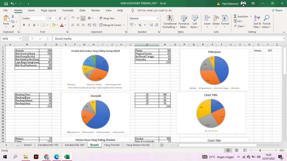 Analisis Data - Virtual Assistant (Data Entry, Google Form, Exel, SPSS, ETC) - 3