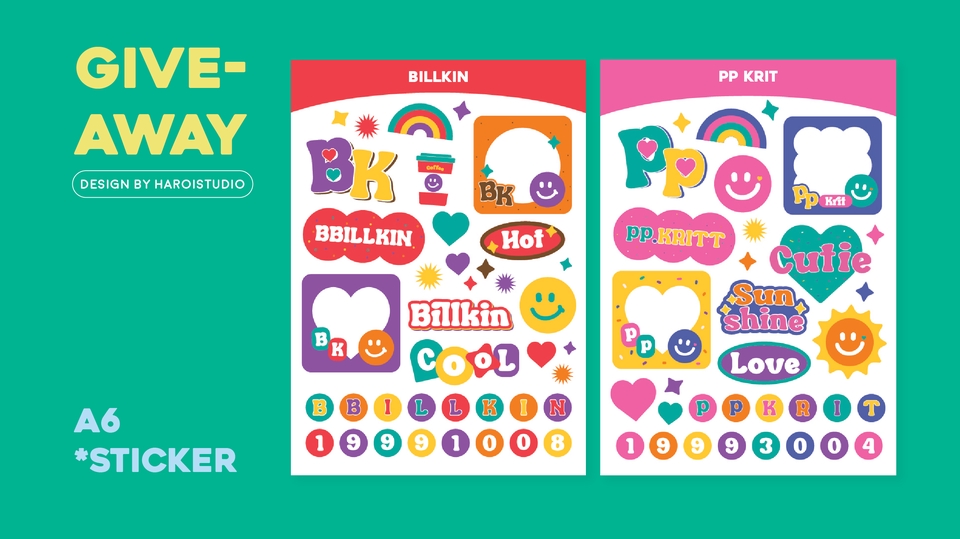 ทำ Giveaway - ออกแบบสติกเกอร์ Giveaway พร้อมไดคัท - 4
