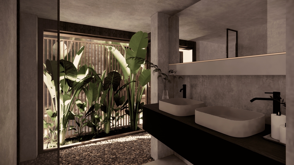 ออกแบบ perspective รับทำภาพ3D โมเดลห้องน้ำหรู 3 มิติ งานเรนเดอร์คุณภาพสูง