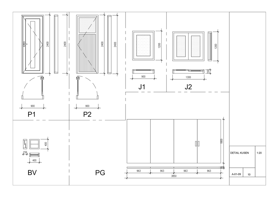 CAD Drawing - Jasa Gambar Kerja (Shop Drawing) - IMB  - 11