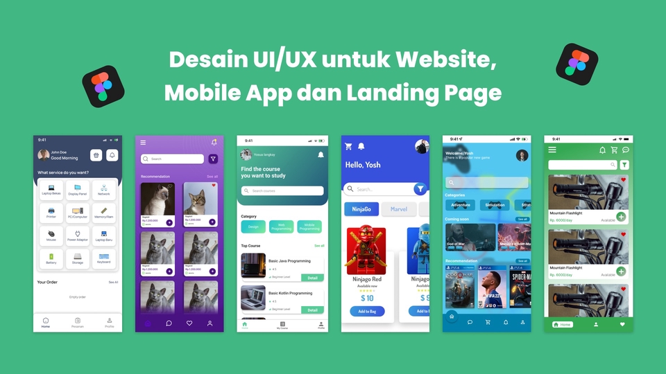UI & UX Design - Desain UI/UX untuk Website, Mobile App dan Landing Page - 1