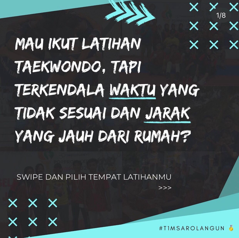 Jasa Desain Banner Instagram - Mau Ikut Latihan Taekwondo Tapi Terkendala Waktu Dan Jarak Yang Jauh Dari Rumah?