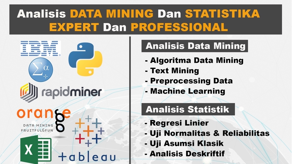 Analisis Data - Analisis DATA MINING dan STATISTIK menggunakan Tools (RAPIDMINER/ORANGE/SPSS/PYTHON) - 1