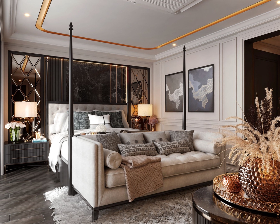 รับออกแบบตกแต่งภายในบ้านหรู สไตล์โมเดิร์น