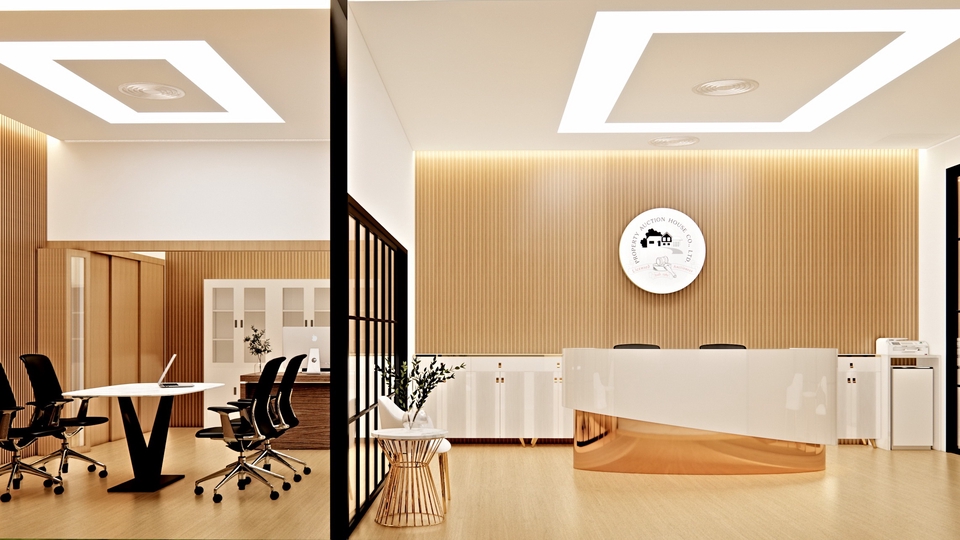 รับออกแบบตกแต่งภายในสำนักงานสวยทันสมัย ออกแบบออฟฟิศ ตกแต่งภายใน รีโนเวทออฟฟิศ