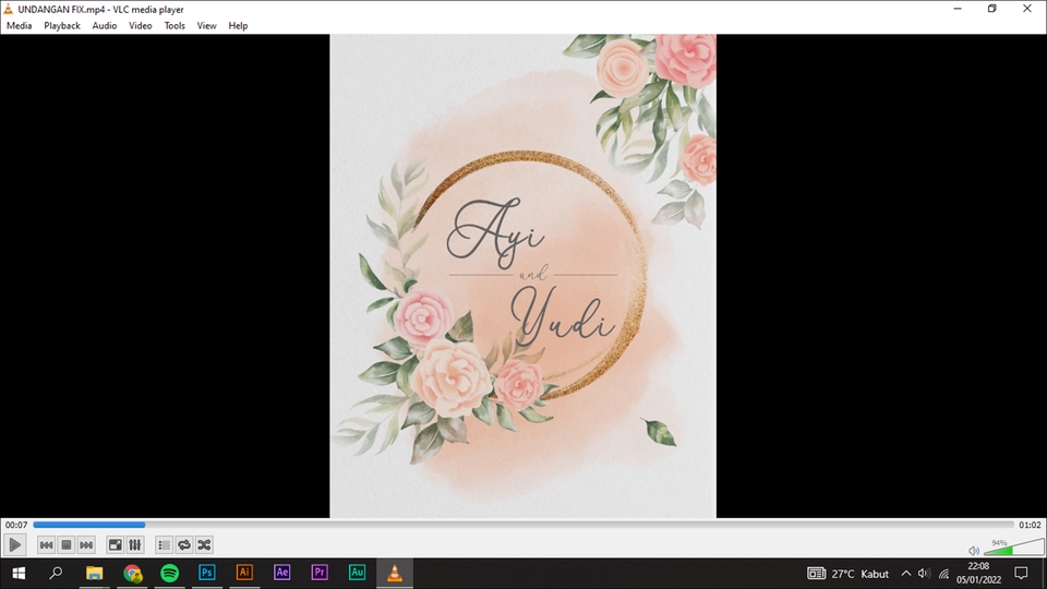 Kartu Ucapan & Video - Desain Undangan Custom / Video Undangan - 4
