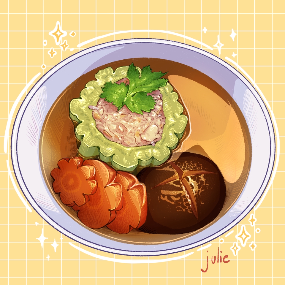 รับวาดภาพประกอบ อาหารไทย ภาพอาหารแบบดิจิตอล เพ้นท์ งานวาดรูป