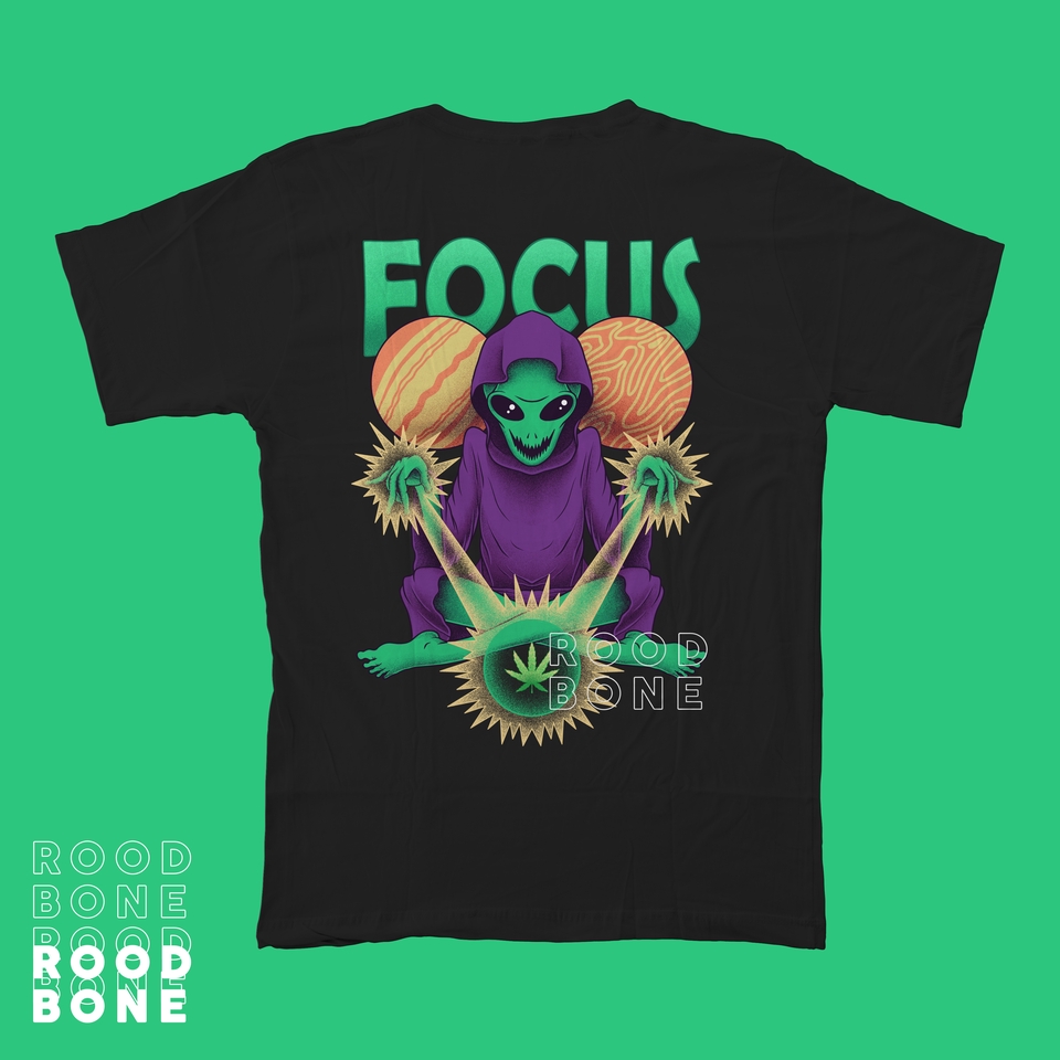 Desain Kaos & Motif - Desain Kaos Dengan Ilustrasi Psychedelic - 7