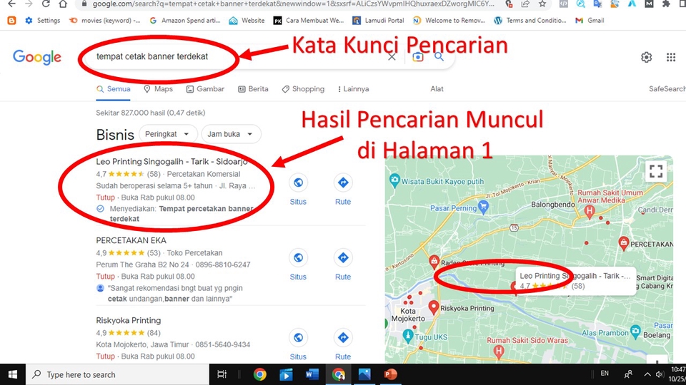 Digital Marketing - Optimasi Google Map & Profil Bisnis muncul di halaman 1 mesin pencari Google - 3