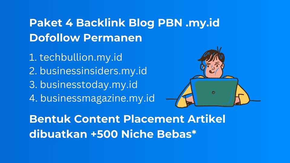 Jasa SEO Profesional, Terpercaya, dan Berkualitas - Jasa 4 Backlink + Artikel Dofollow PBN Permanen DA 50+