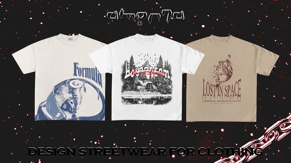 Desain Kaos & Motif - DESAIN T-SHIRT STREETWEAR / VINTAGE - 3