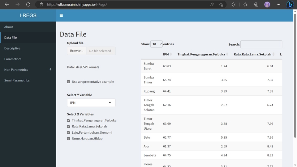Pengenalan dan Pembuatan R Shiny, Graphic User Interface berbasis R