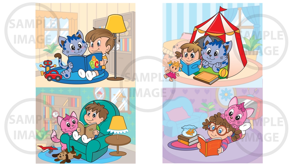 วาดภาพประกอบ - ออกแบบวาด ภาพ น่ารักๆ สไตล์ ญี่ปุ่น สดใสๆ - 23