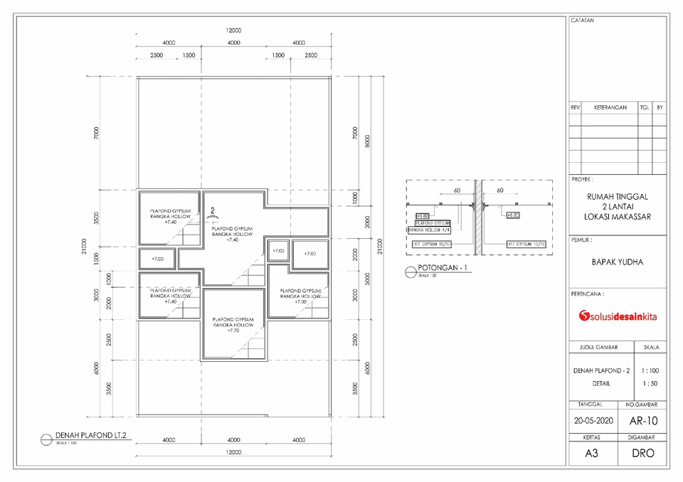 CAD Drawing - GAMBAR KERJA PROFESIONAL - 10