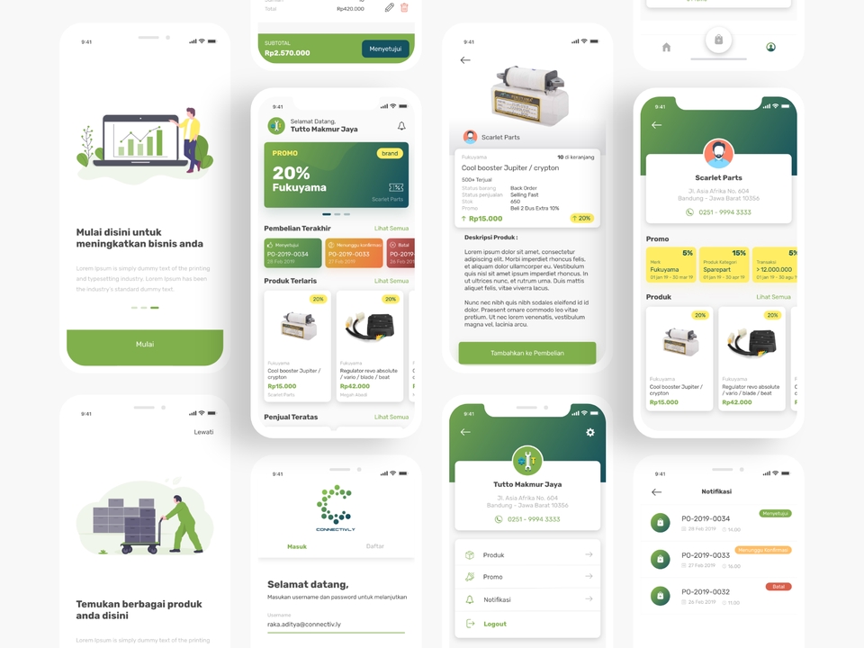 Modern UI/UX Design Mobile Aplikasi & Web - [Bisa Bayar Bertahap ...