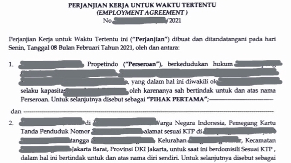 Hukum - Penyusunan Kontrak / Perjanjian / MoU - 4