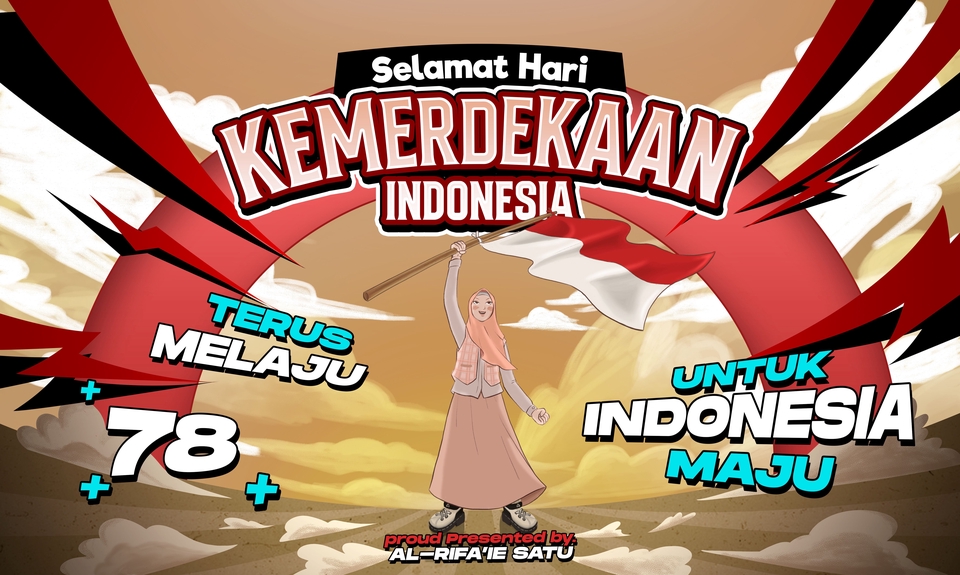Desain Spanduk Kreatif Hari Kemerdekaan Indonesia
