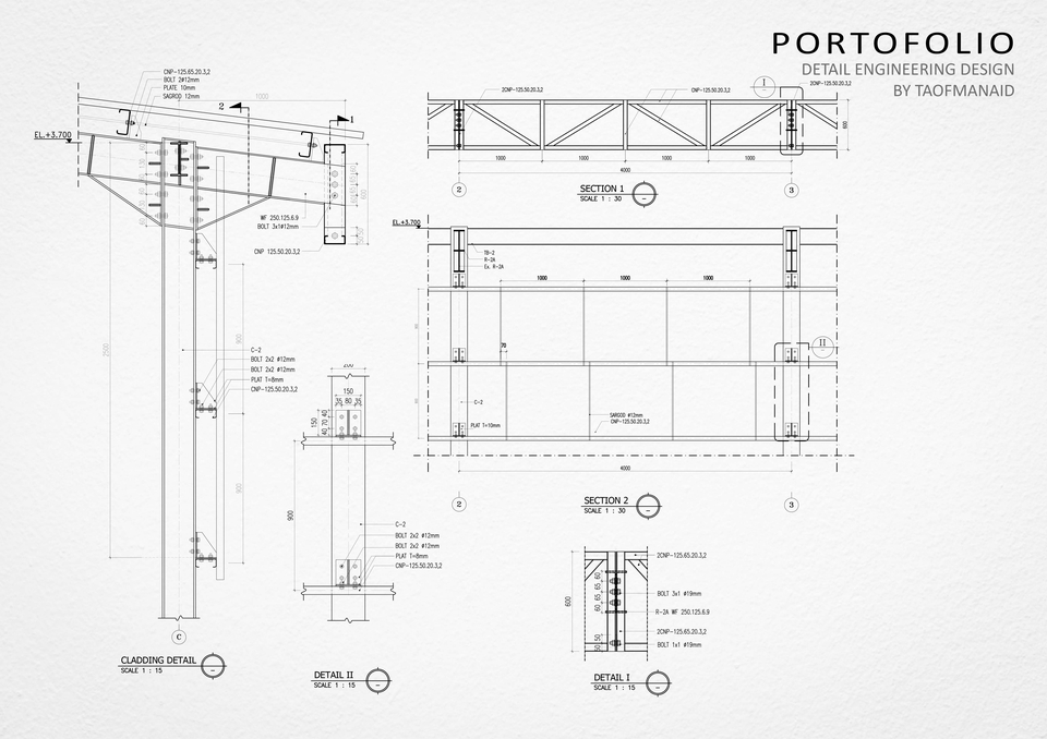 CAD Drawing - Jasa Drafter Arsitektur-Interior-struktur (CAD  Drawing)  - 31