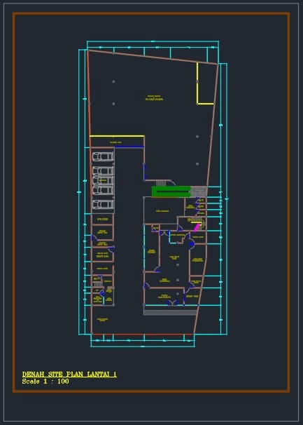 CAD Drawing - Gambar Kerja IMB Rumah Tinggal , Ruko, Kantor, Mess- 5000/m2 - 23