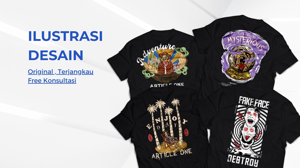 Desain Kaos & Motif - DESAIN KAOS UNIK  GAYA APAPUN, MURAH CEPAT ( FREE KONSULTASI) - 6