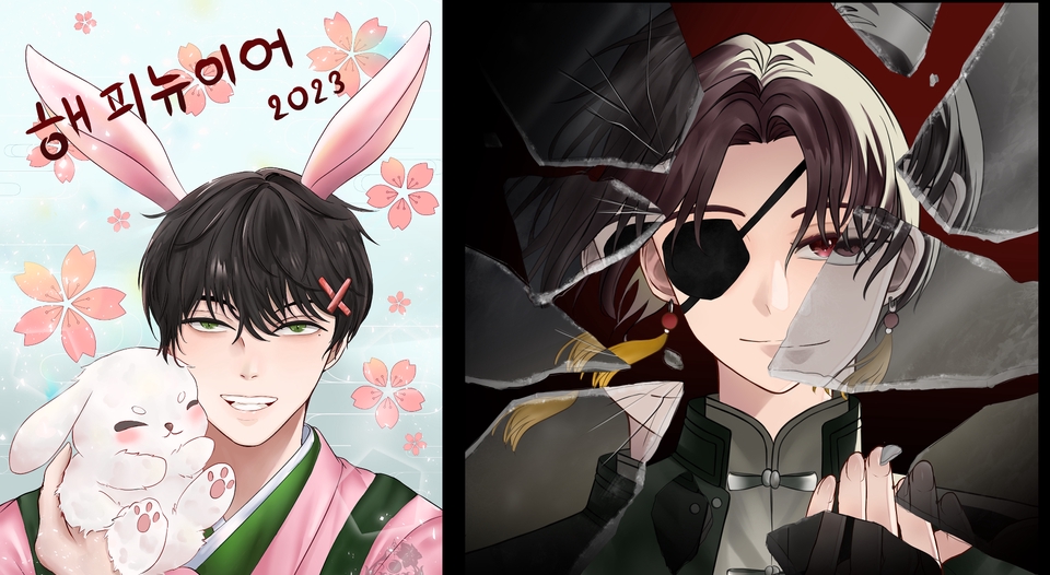 วาดภาพ Digital painting / Fan Art จากanime game oc หรือออกเเบบ