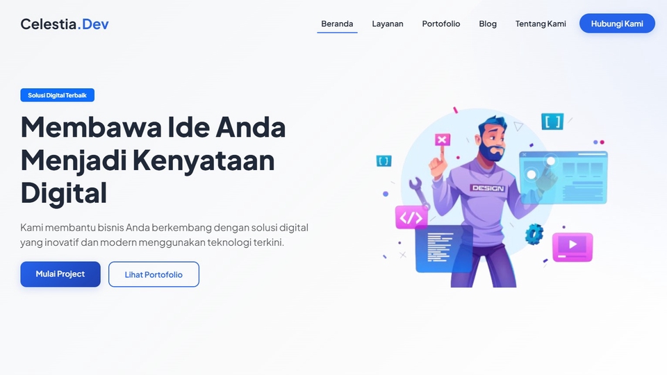 Jasa pembuatan website profesional untuk meningkatkan bisnis Anda secara digital.