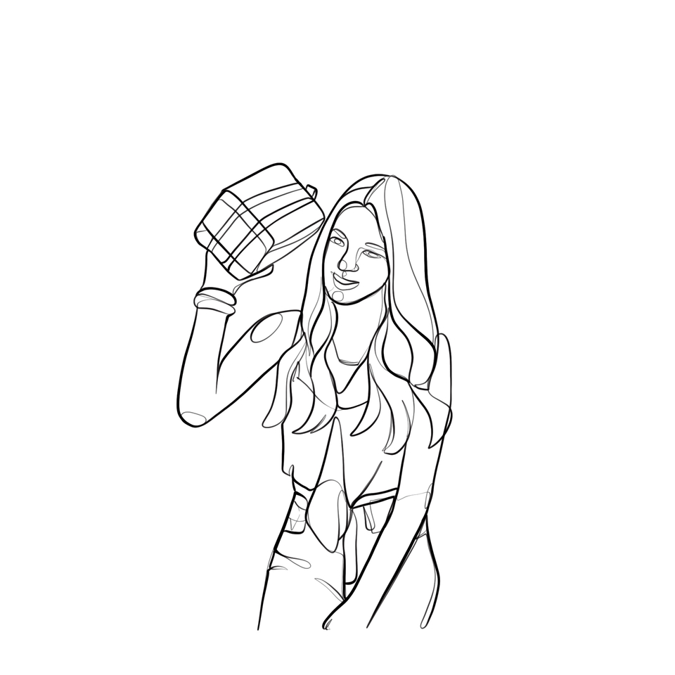 วาดภาพประกอบ - Line drawing - 12