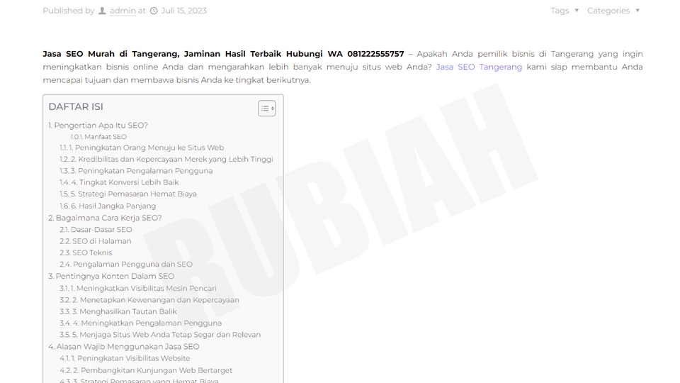 Penulisan Konten - Jasa Penulis Artikel Profesional Berkualitas - 1000 Kata - 30K/Artikel (Local Bisnis Optimation) - 3